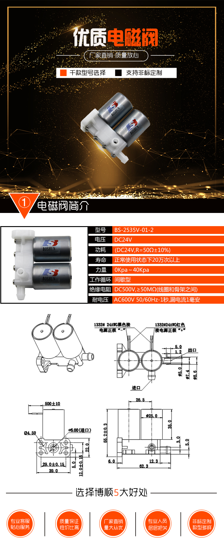 漂白機電磁閥 BS-2535V-01